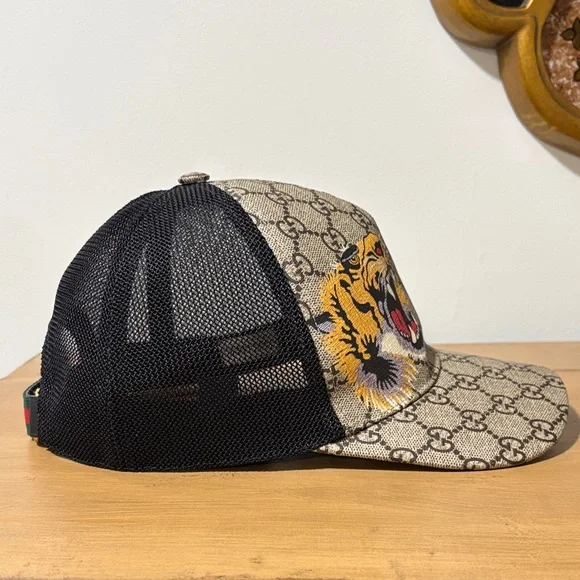 Gucci Beige and Black Tiger Cap - Picture 4 of 9